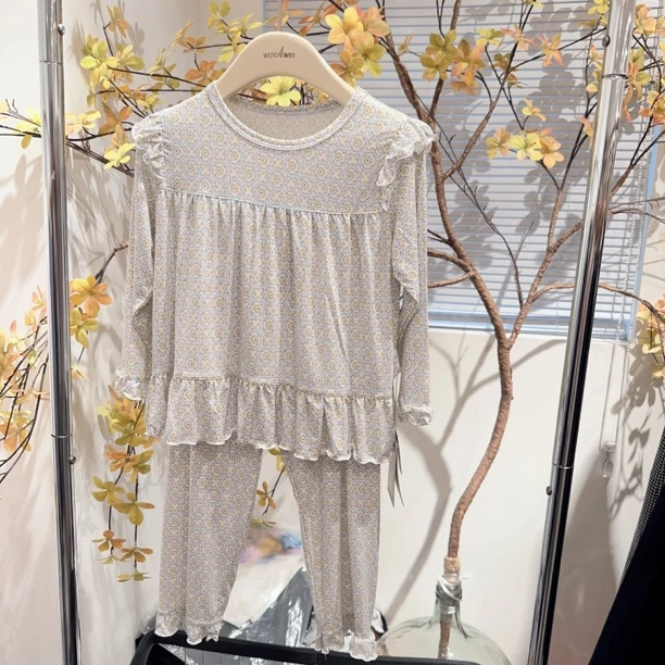 晚安吻秋冬家居服8251400黄色