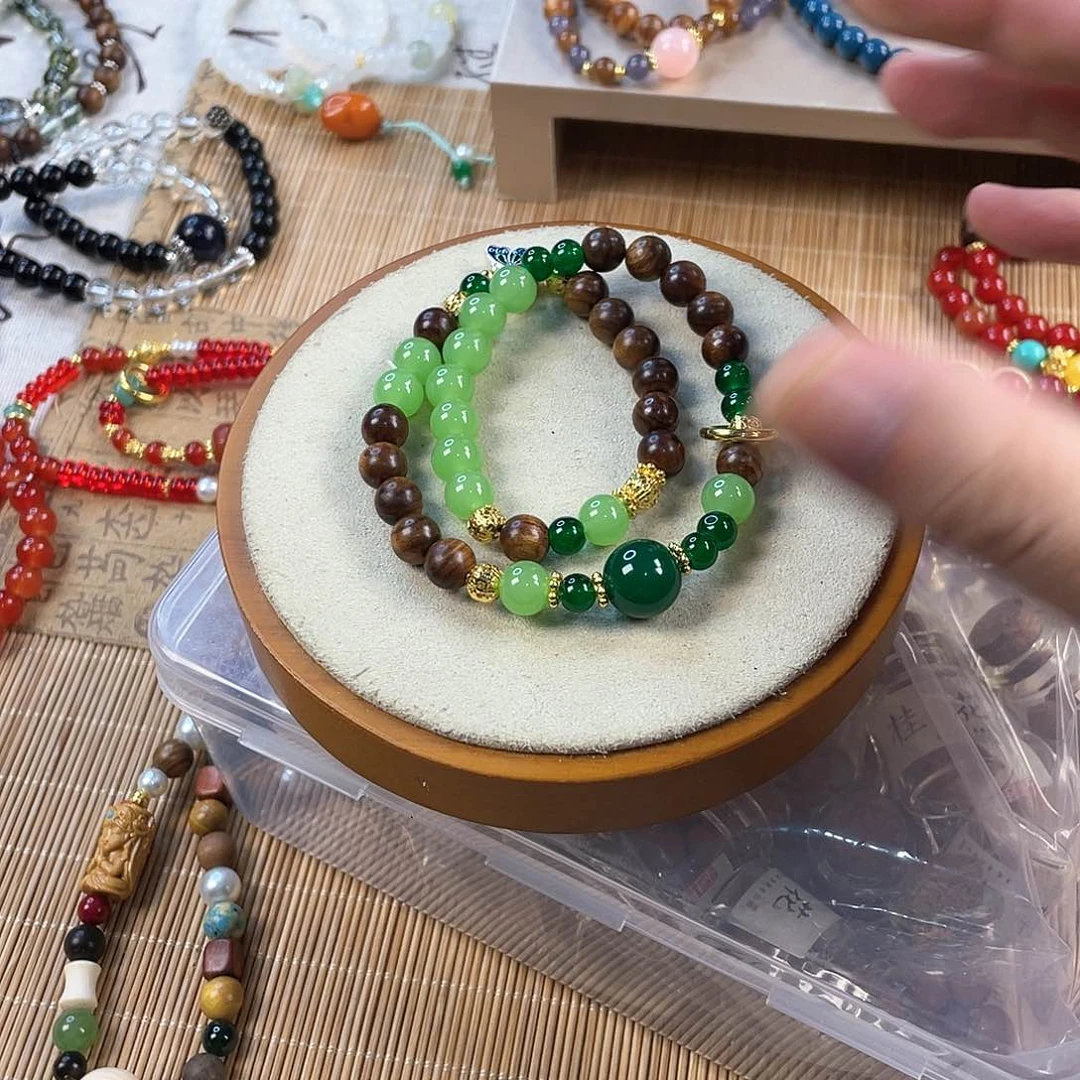 和田玉手饰银S925镀金镶嵌