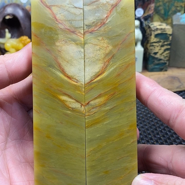 印石青田石青田三彩