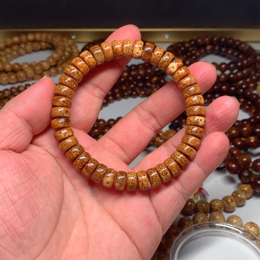 吊坠星月菩提陈化料10✖️5直切药片深虎皮