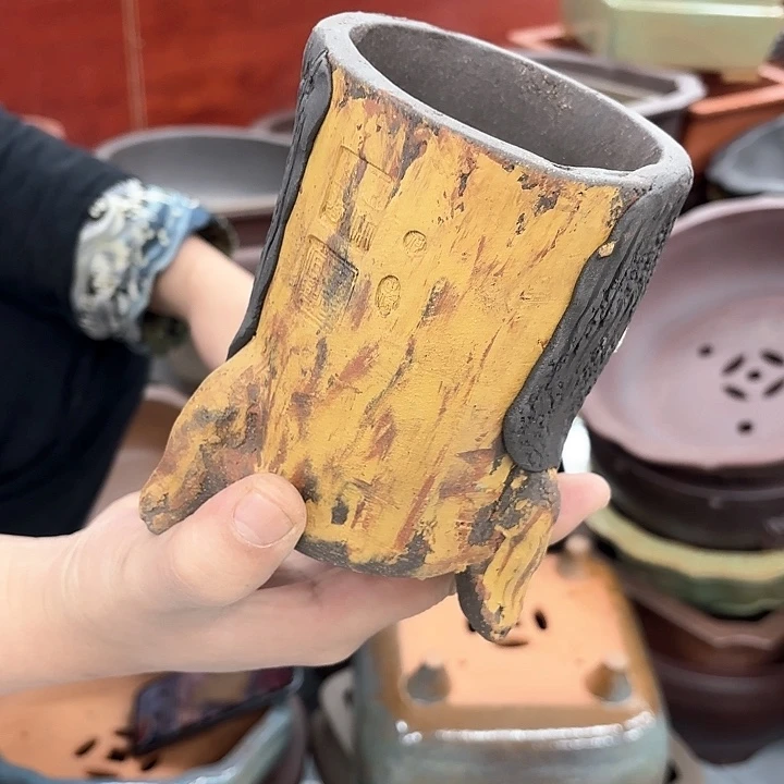 紫砂花盆紫砂的味道真的很不错