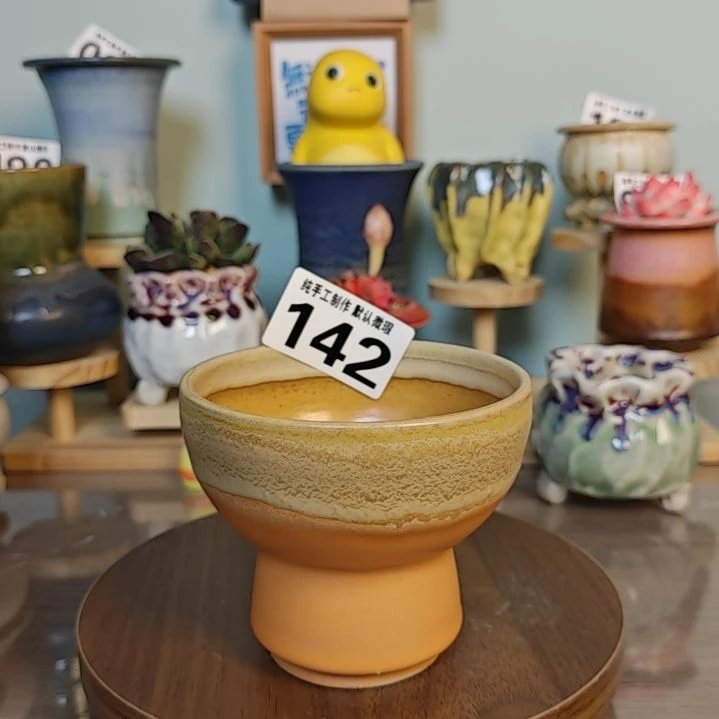 景德镇手工陶瓷盆 口10