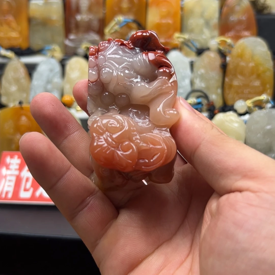 石英质玉（黄龙玉）未镶嵌多样性发货，发其一