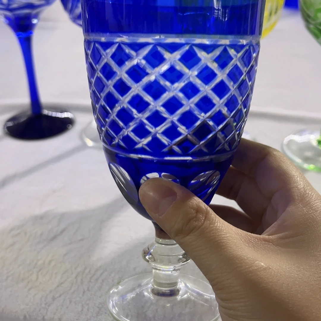 平底款水晶玻璃微瑕一个