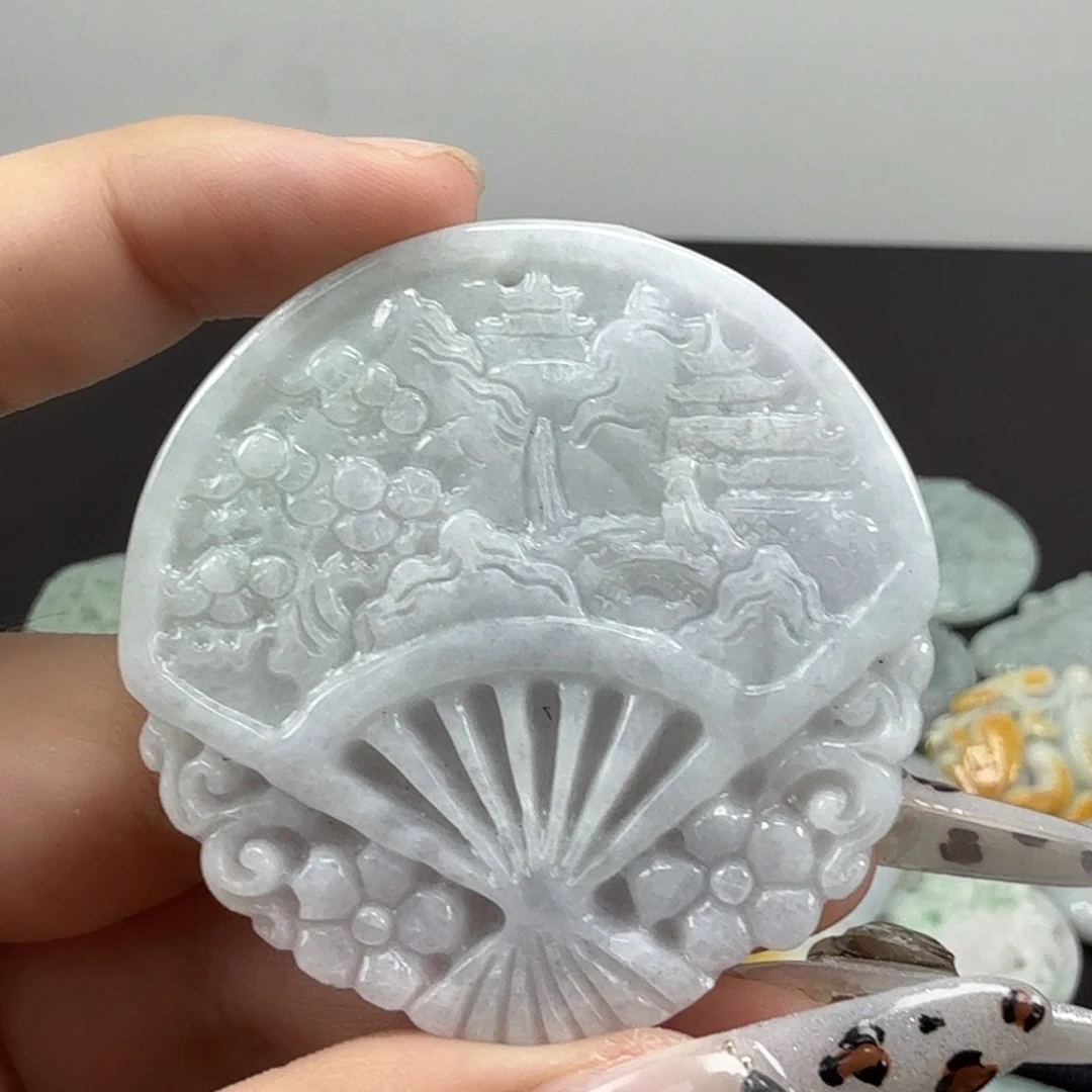 翡翠未镶嵌耳饰翡翠