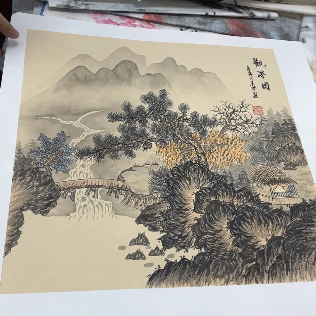 国画国画纯手绘作品