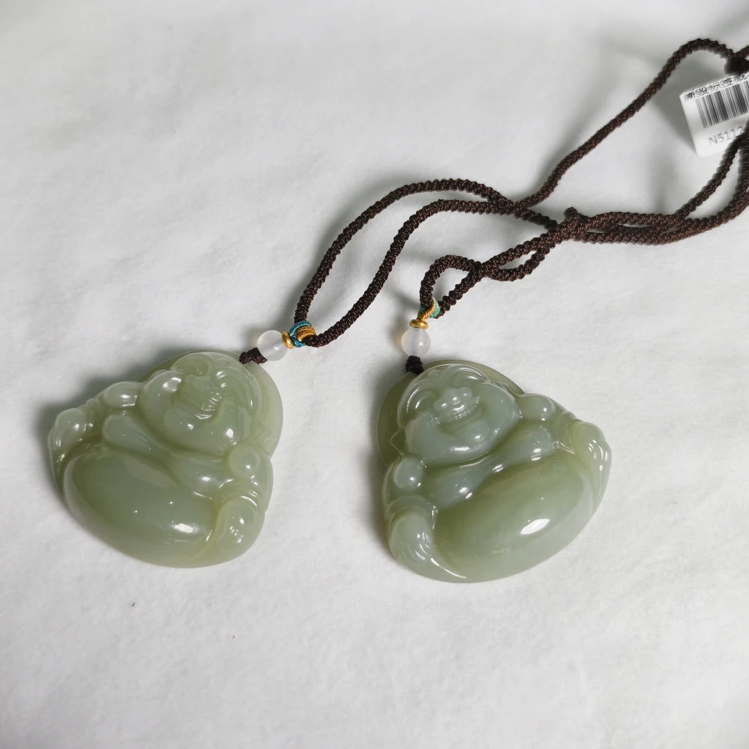 约45*45mm和田玉佛公吊坠 多样性发一