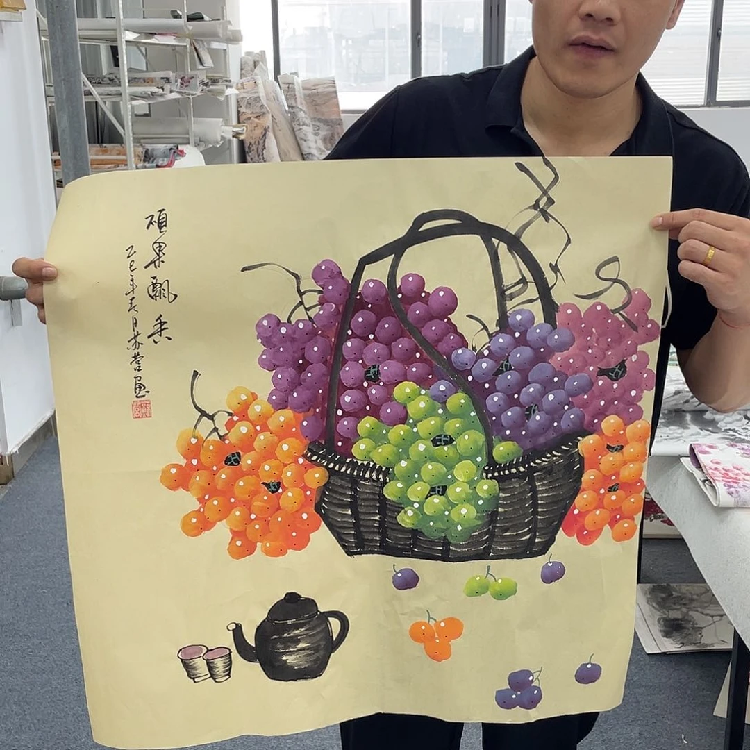 国画纯手绘字画宣纸