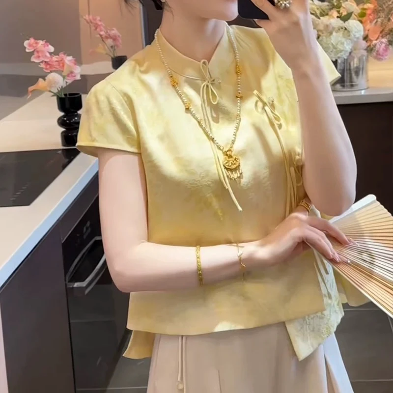 夏季清冷贵气感穿搭轻奢高级感超火新中式佛系禅意风盘扣马甲套装