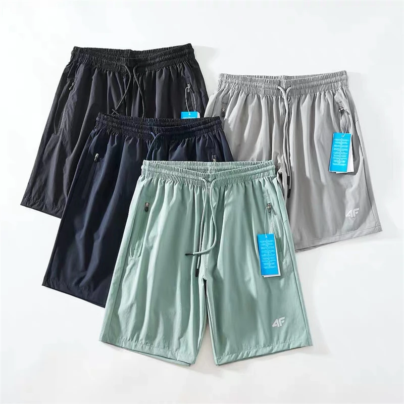 速干透气！外贸！户外男装夏季松紧腰运动休闲五分短裤