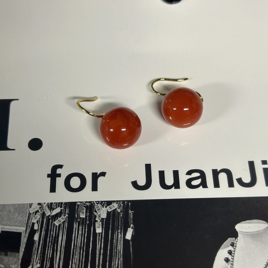 南红高跟鞋耳饰 SJ250074