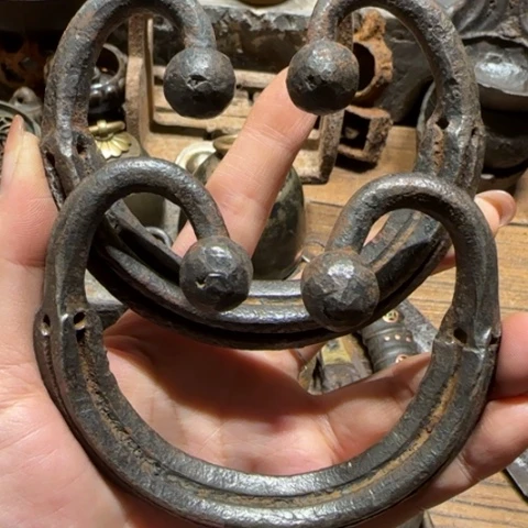 金属如意门环 笑脸 漂亮