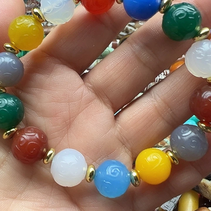 玛瑙/玉髓合金颈饰