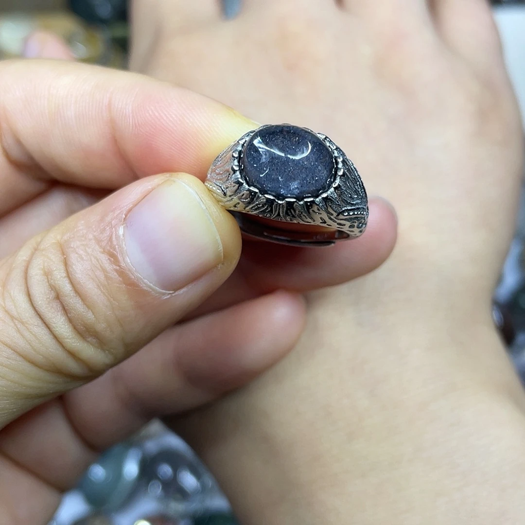 【闪购商品】银S925镶嵌珠宝半成品水晶戒指