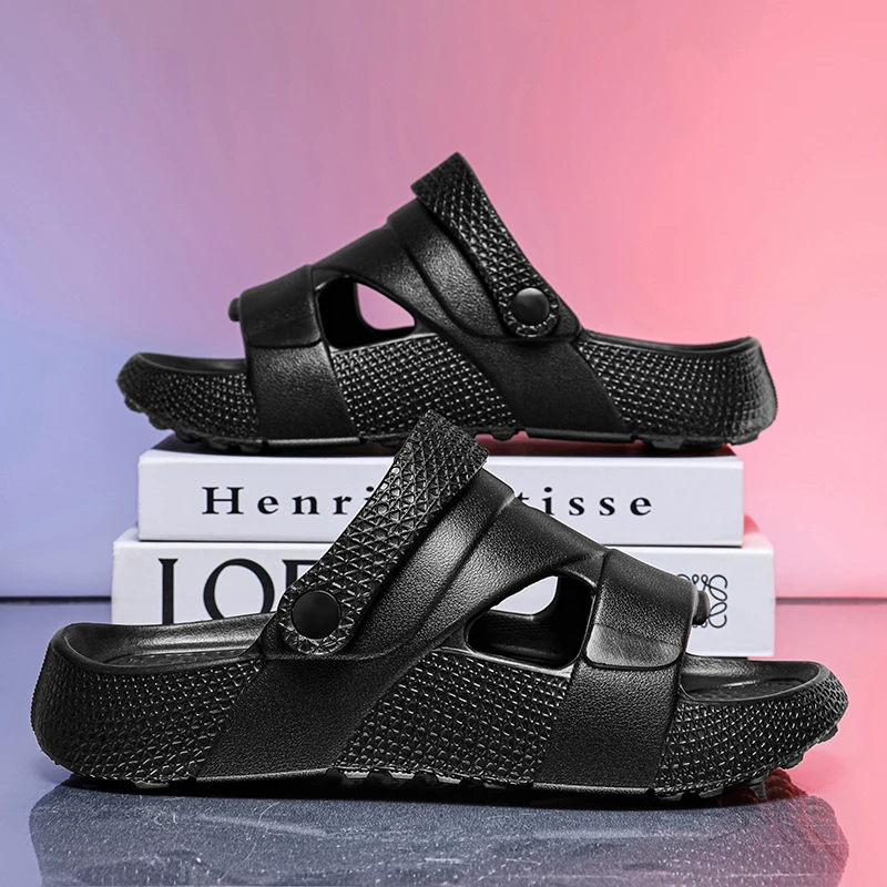 外出凉鞋男款夏季外穿新款防滑两用涉水开车休闲沙滩拖鞋男士拖鞋