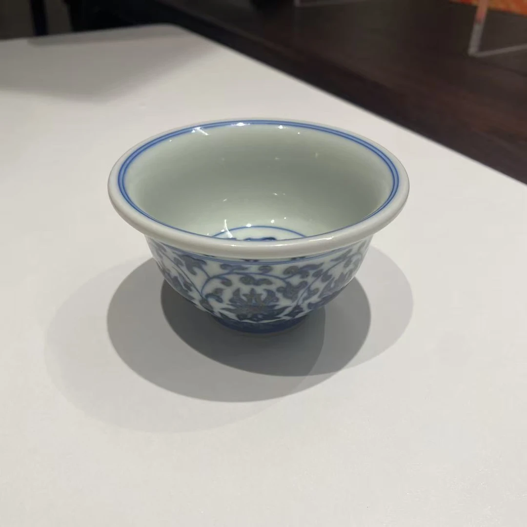浮梁瓷局青花永乐压手杯