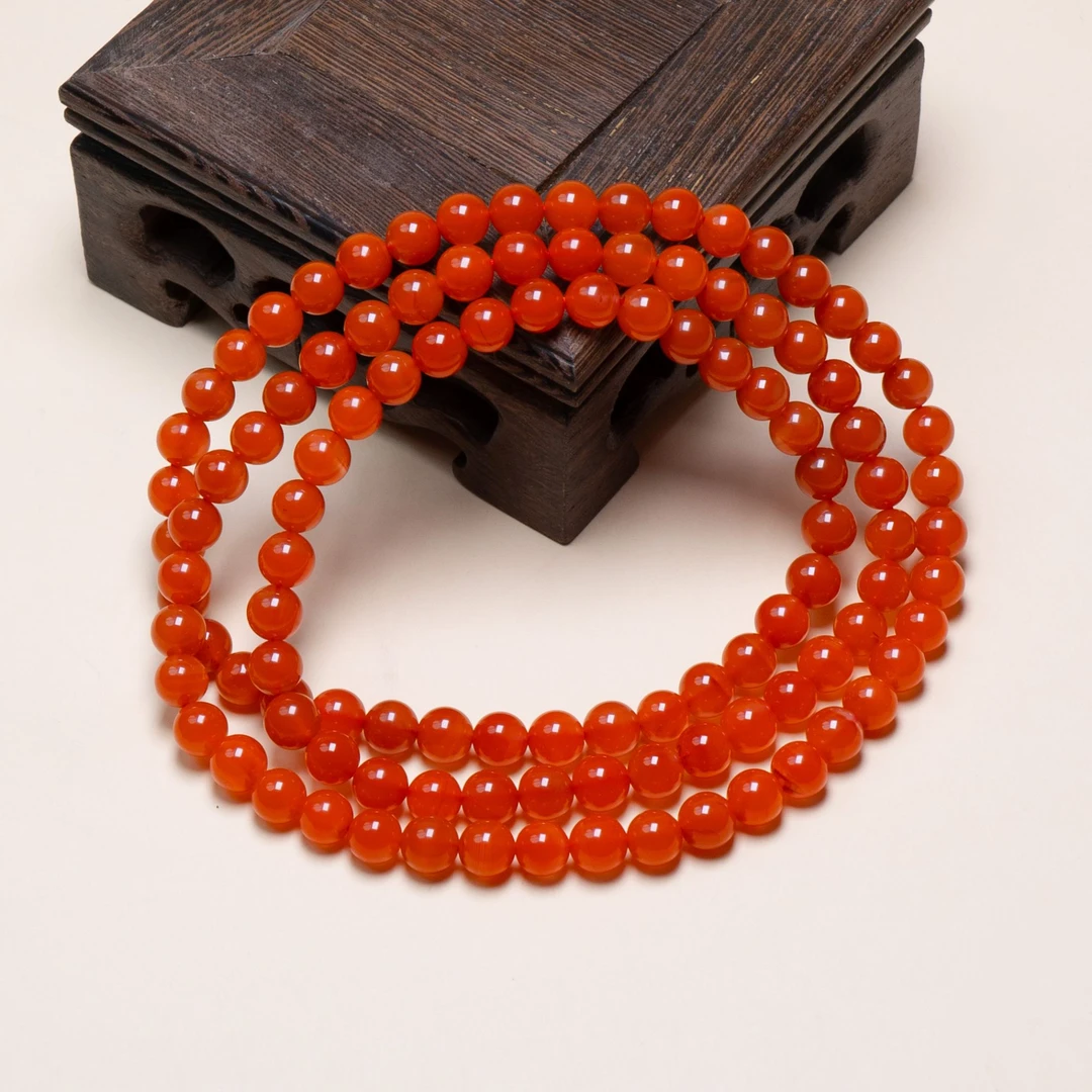 保山南红多圈项链6.5-7mm【承禧专注原矿】FH10-9192多样性其一