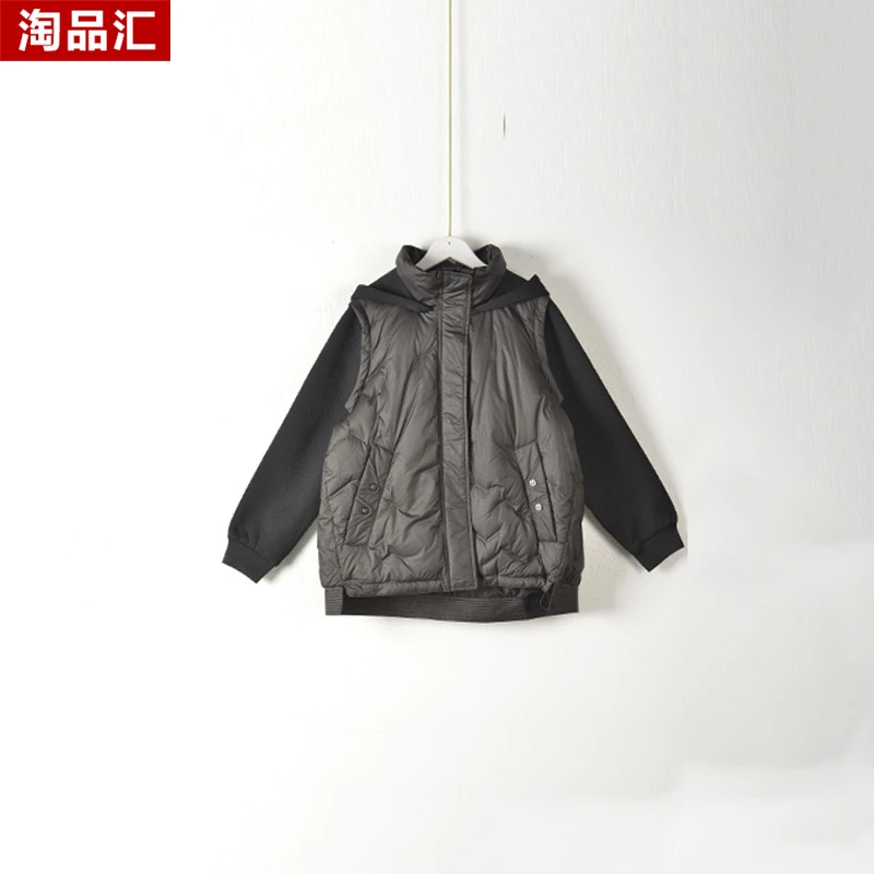 【Y专柜捡漏】大码女装QaC-保暖YR外套5048-黑色大一码