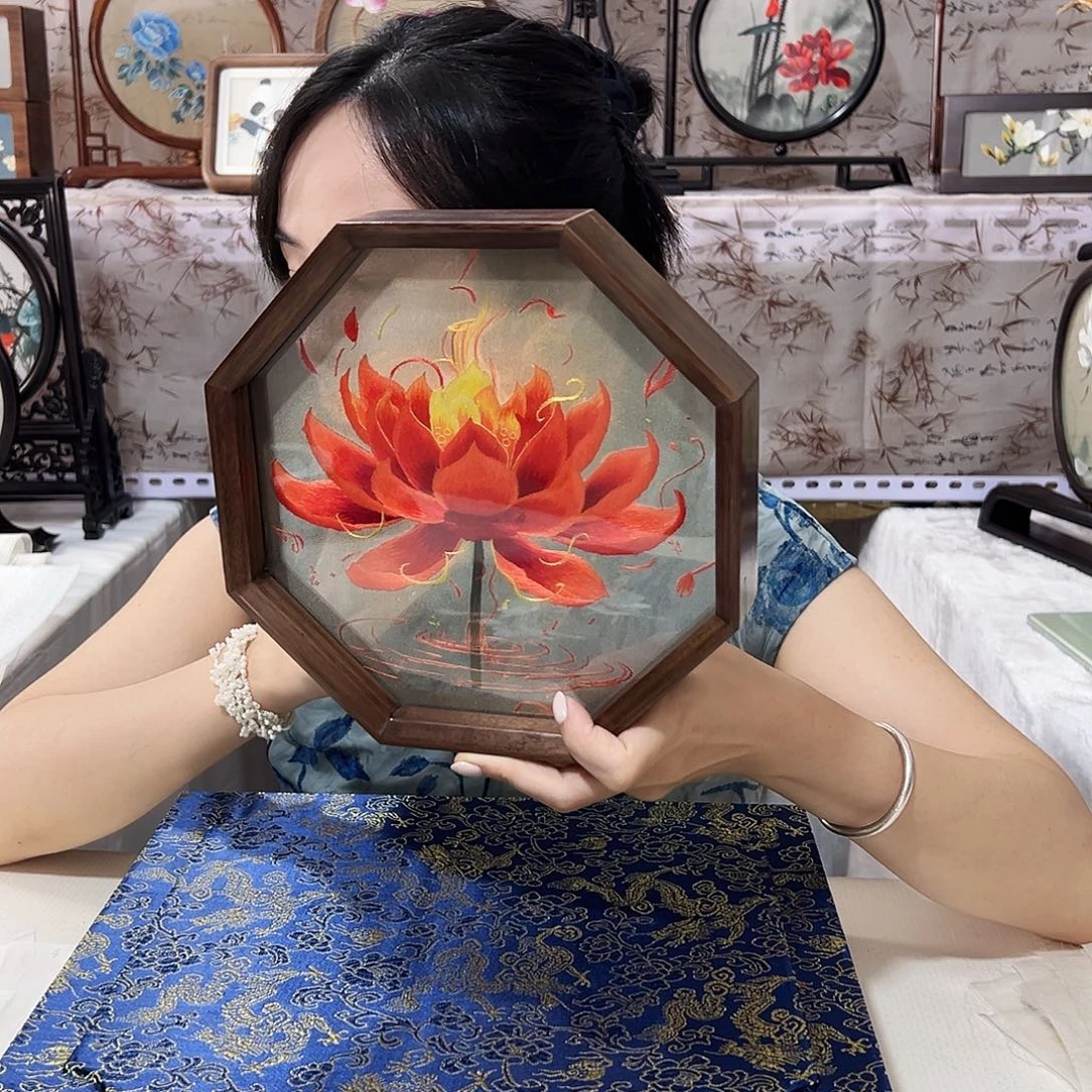 织绣苏绣摆台精工
