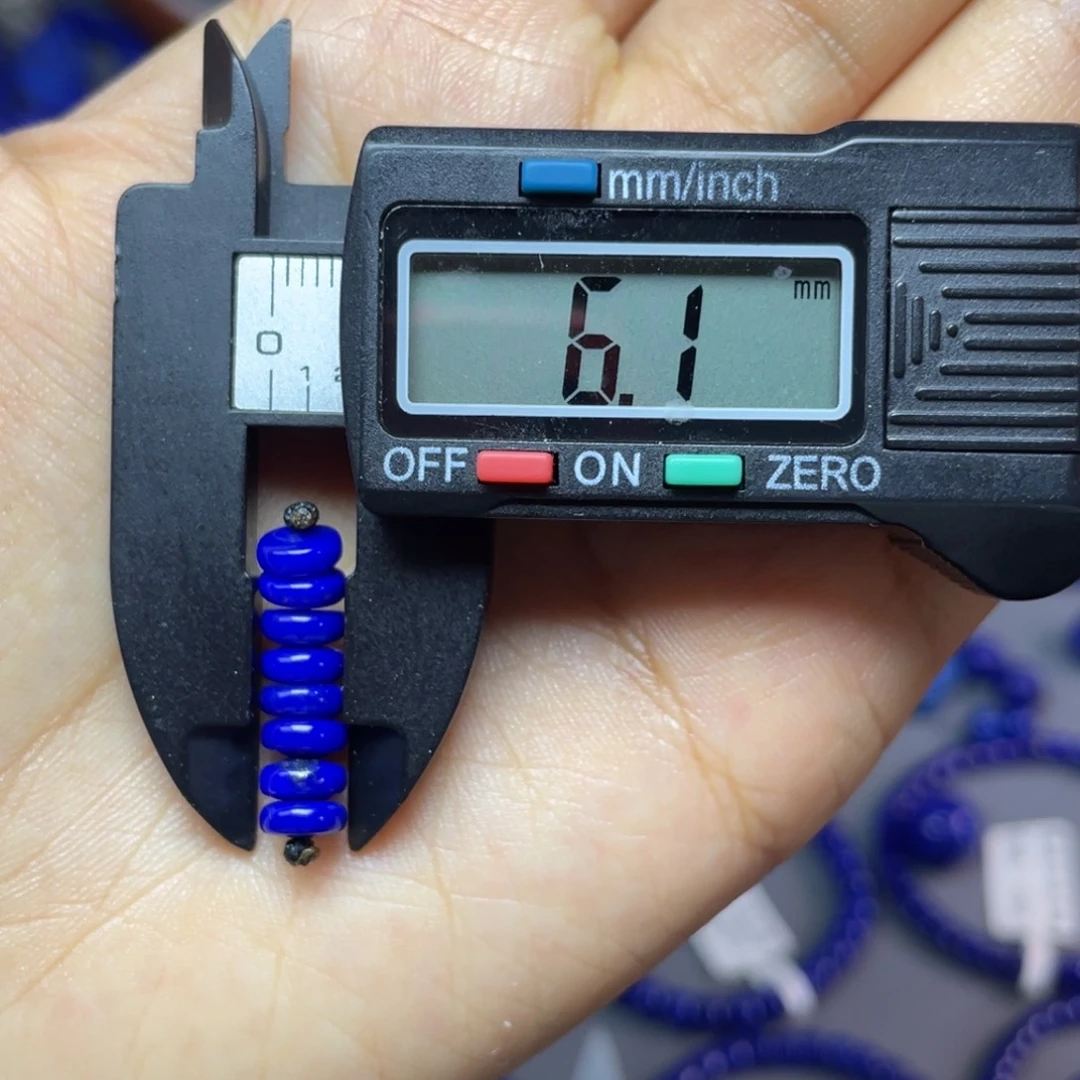 青金石未镶嵌6mm隔片配饰