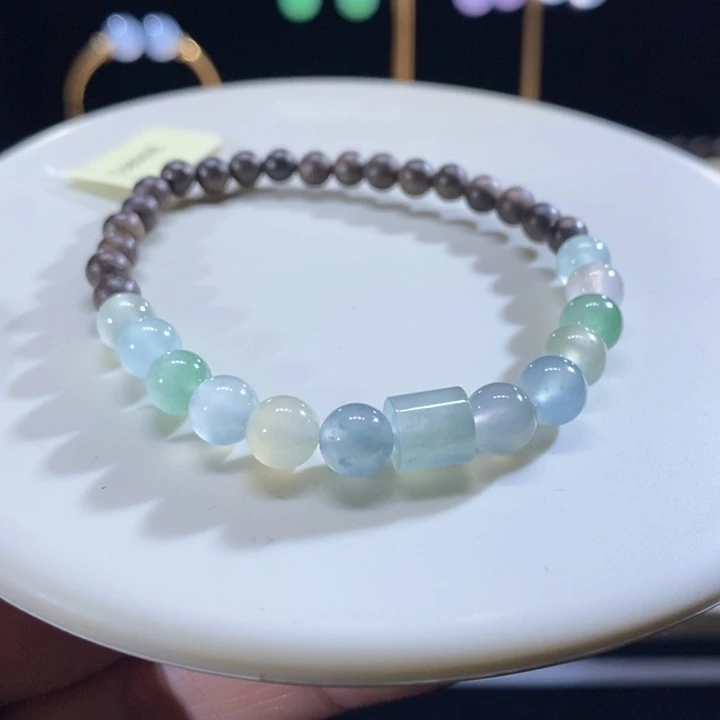 翡翠未镶嵌吊坠(不含链)翡翠莫兰迪手串卡6