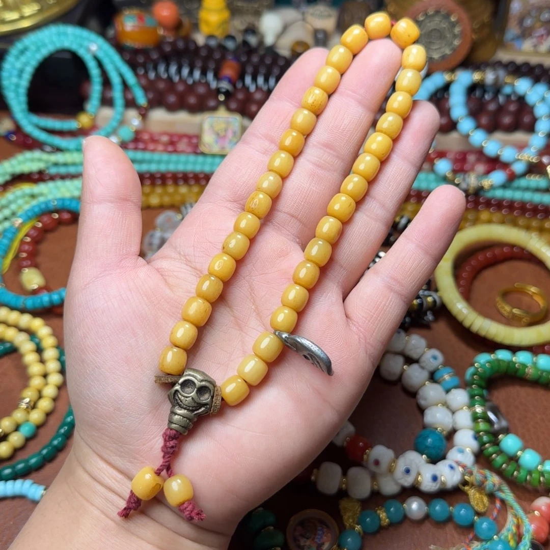 琉璃颈饰藏式念珠/藏式手串