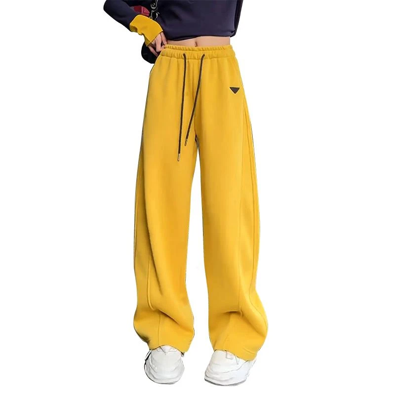 休闲 裤宽松慵懒风显瘦阔腿裤子女2025新款爆款镰刀裤高腰运动厚