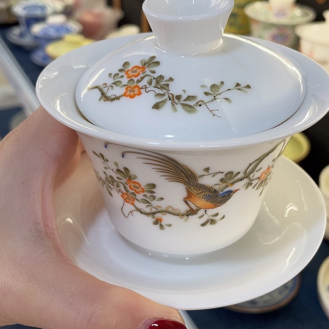 陶景德陶瓷盖碗茶具