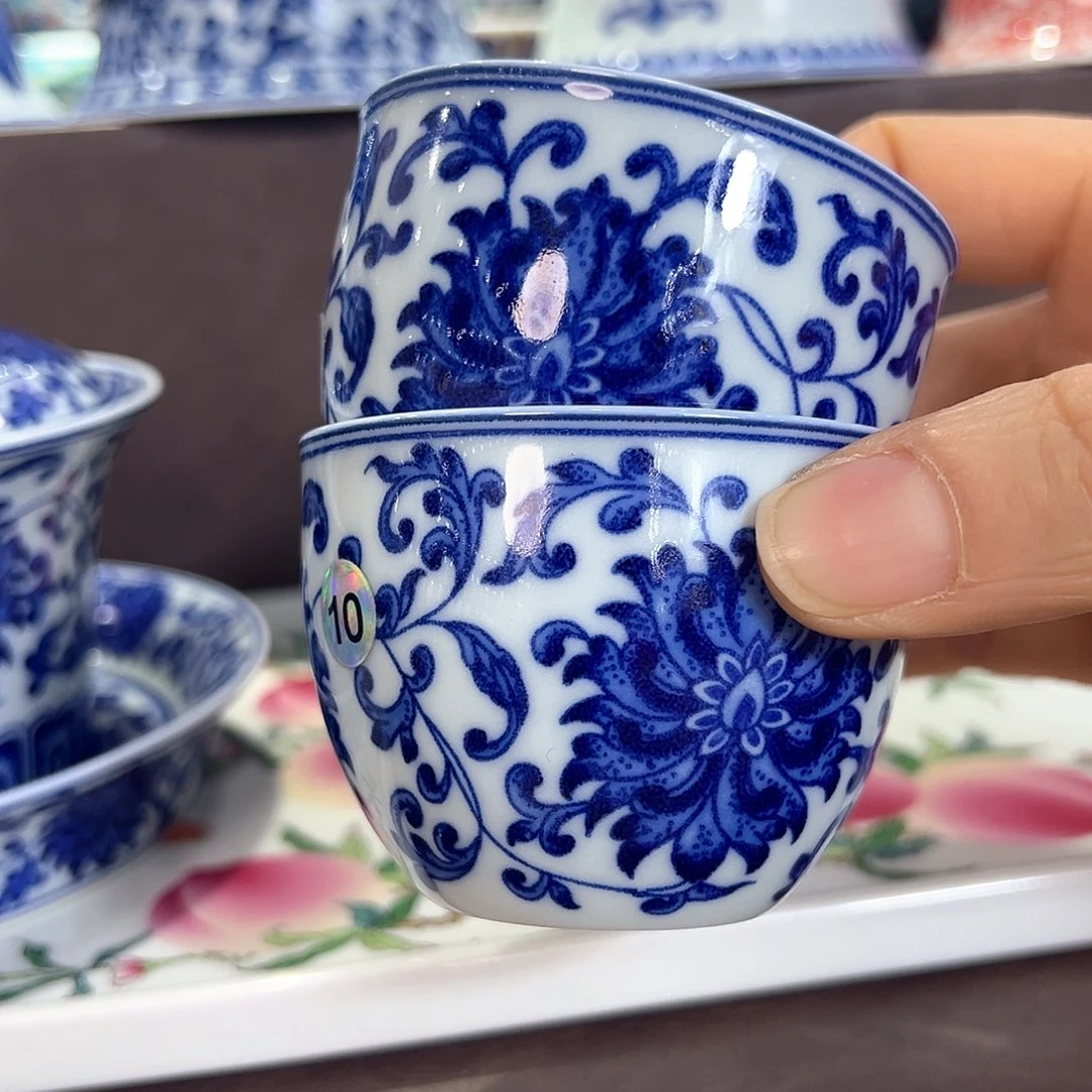 盖碗全场景德镇景德镇景德镇窑烧