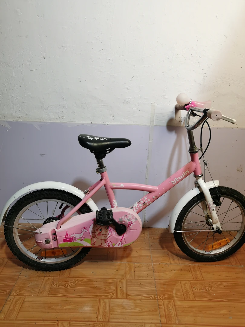 16寸童车儿童自行车3-8岁粉色女宝童车