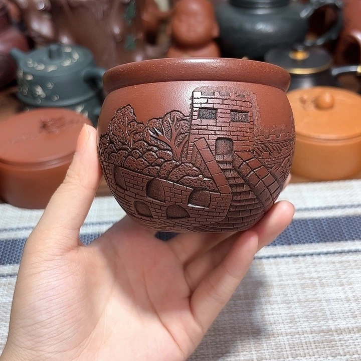 茶杯紫砂紫砂茶壶茶杯64微瑕