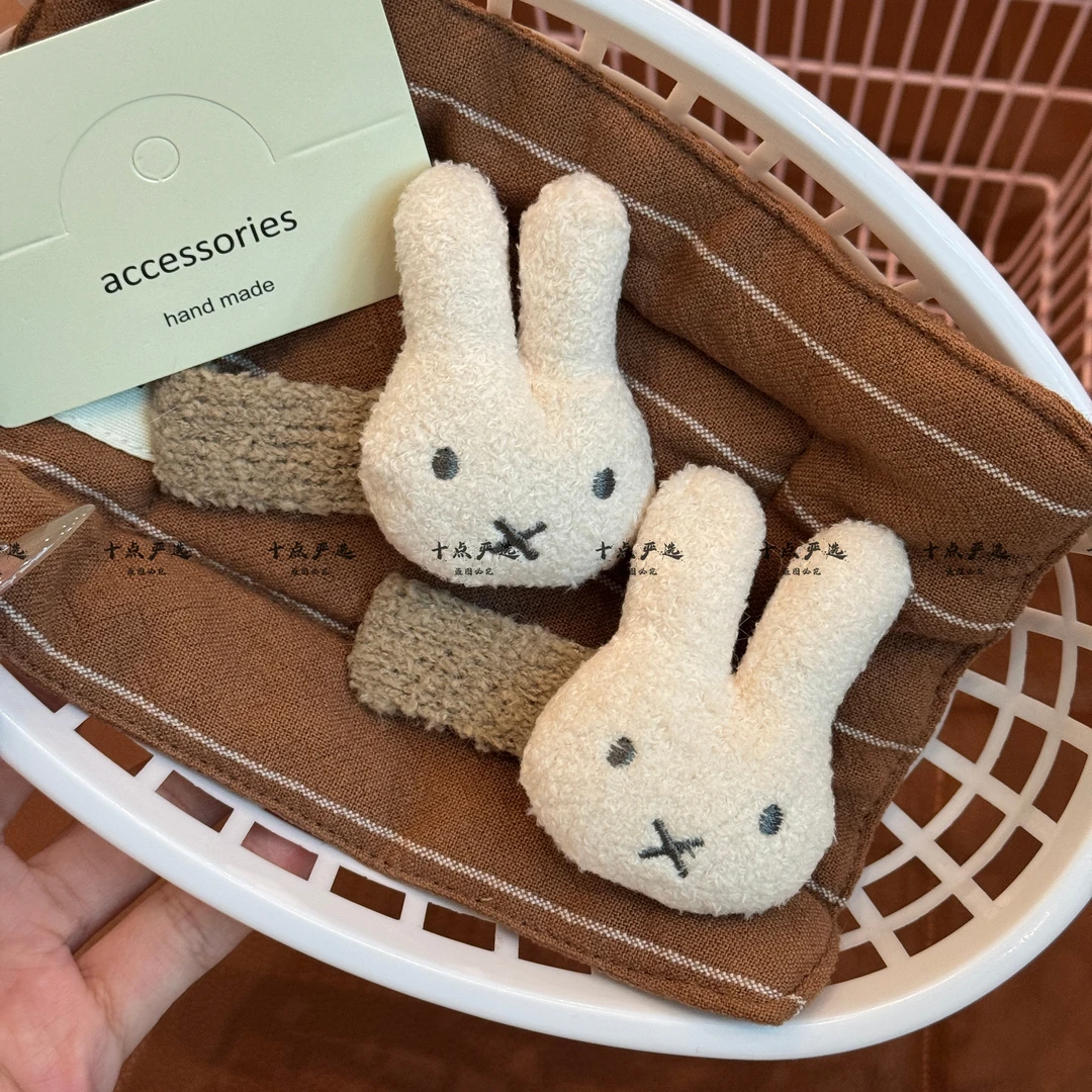 新款小兔子发夹侧边掰掰夹可爱卡通碎发前额刘海bb夹