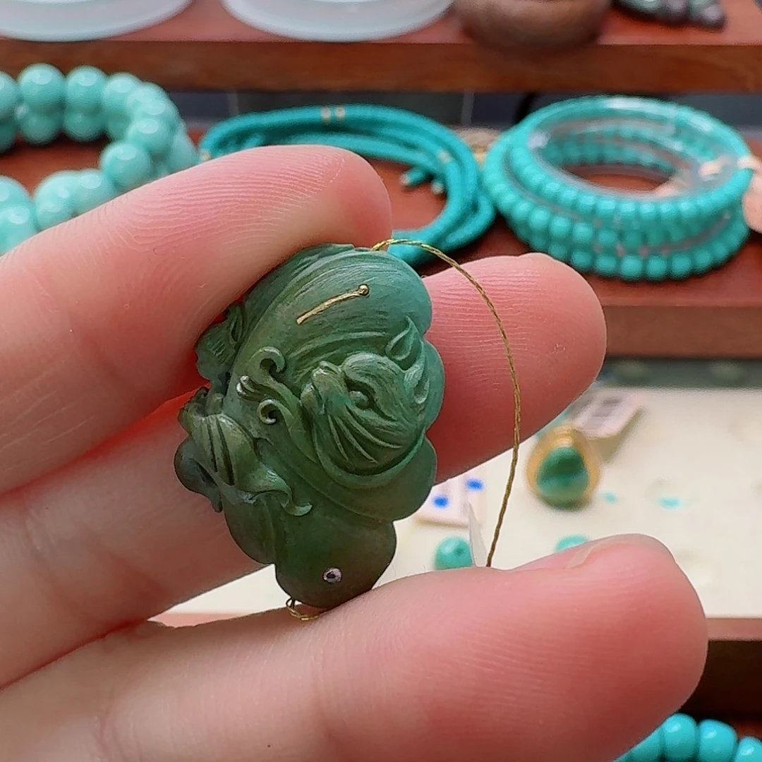 绿松石未镶嵌珠宝半成品