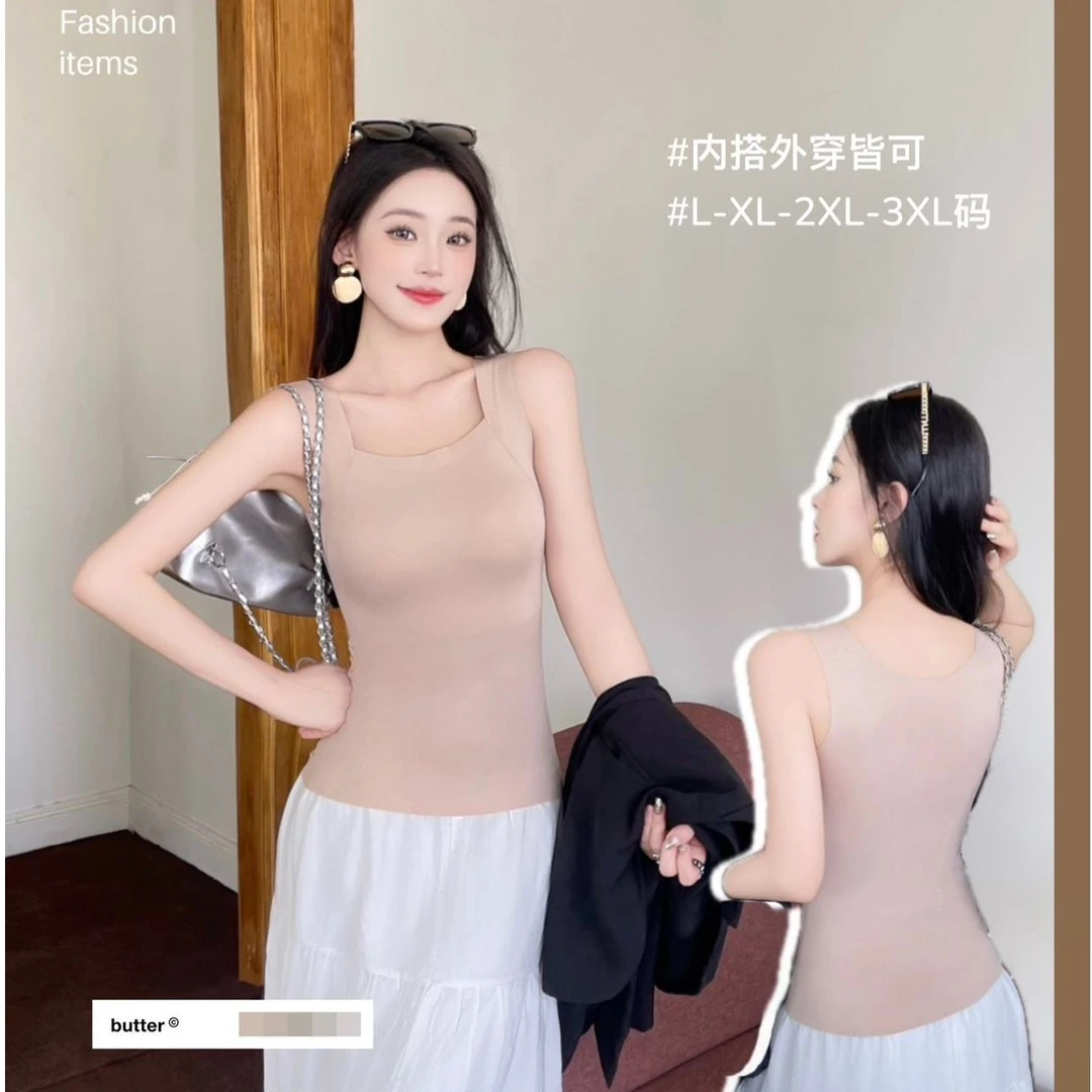 7A抗菌背心内搭宽肩肌底衣无痕百搭高弹力塑性贴身显瘦不臃肿