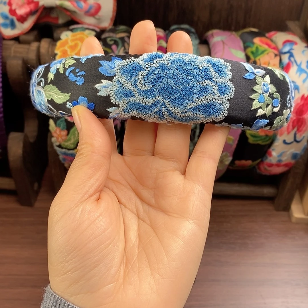 织绣手工刺绣泡泡发箍