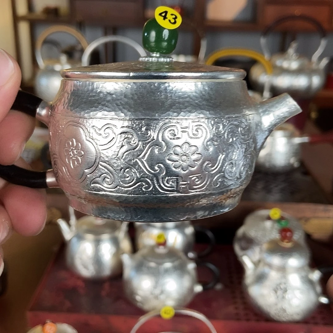 纯手工制作银衣壶茶壶