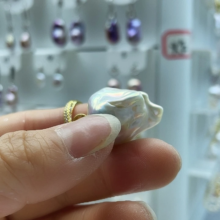 淡水珍珠戒指银S925镶嵌