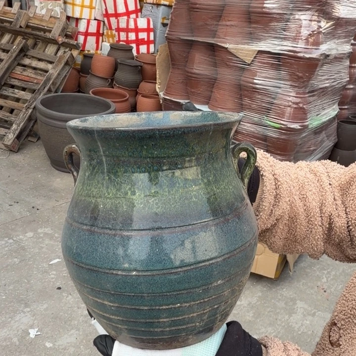 紫砂花盆口15高20宜兴紫砂