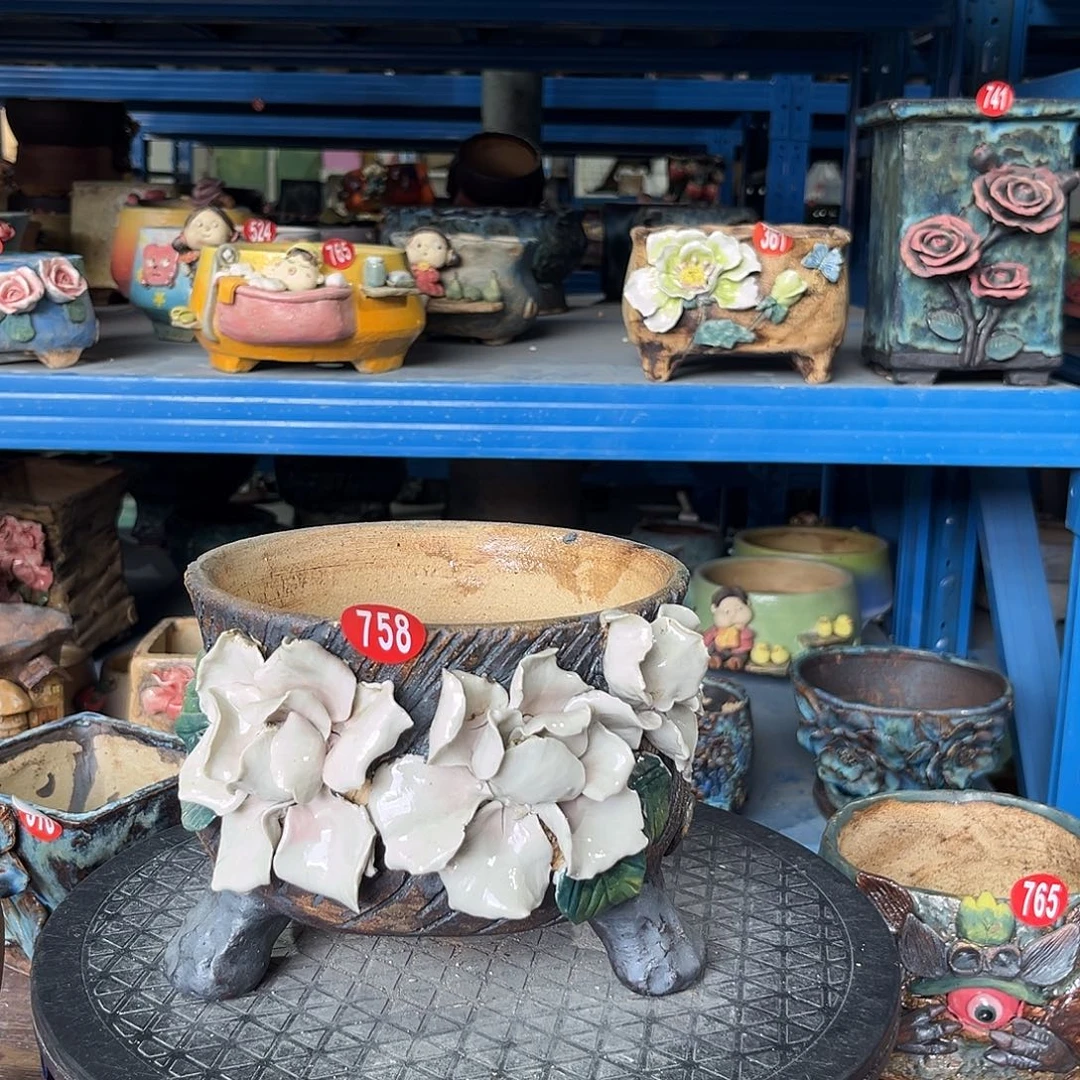 微瑕758 号陶然花器手工花盆