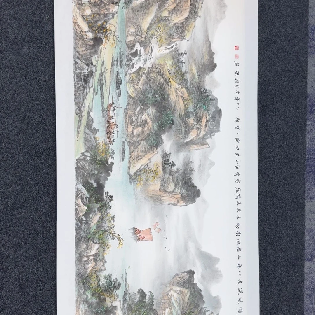 国画纯手绘山水花鸟作品