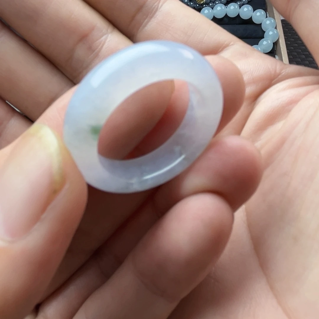 定制翡翠未镶嵌圈口26号