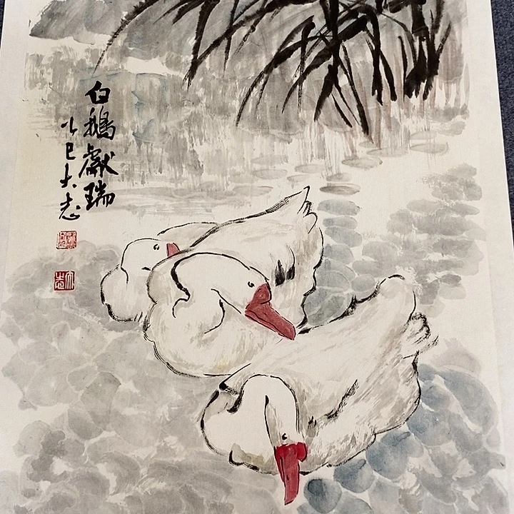 国画纯手绘写意画作45*68