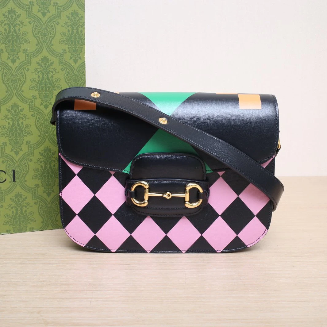 99新 GUCCI/古驰 【娇】1955 马鞍包 小号 皮革C 868556