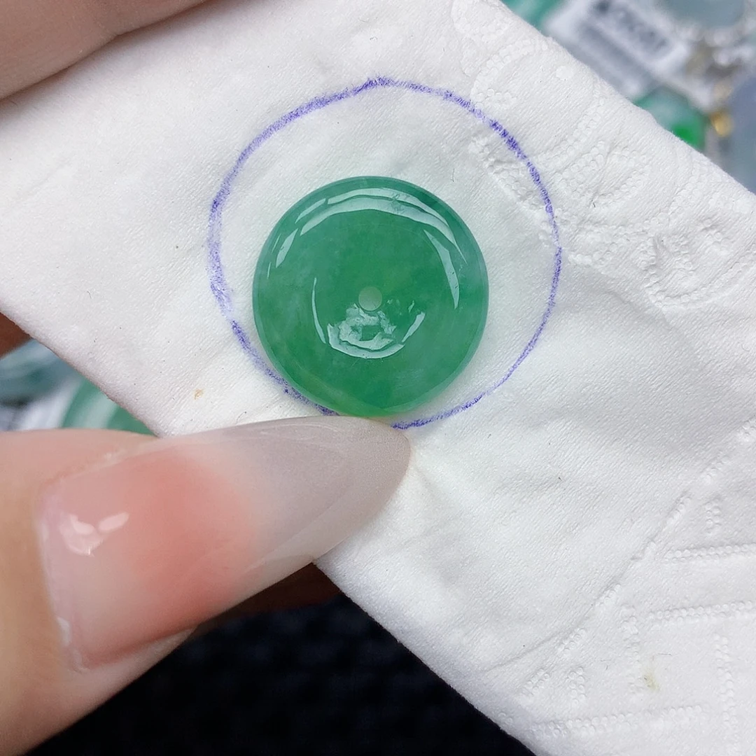 翡翠未镶嵌颈饰天然缅甸翡翠a货百元以上9元证书费自理