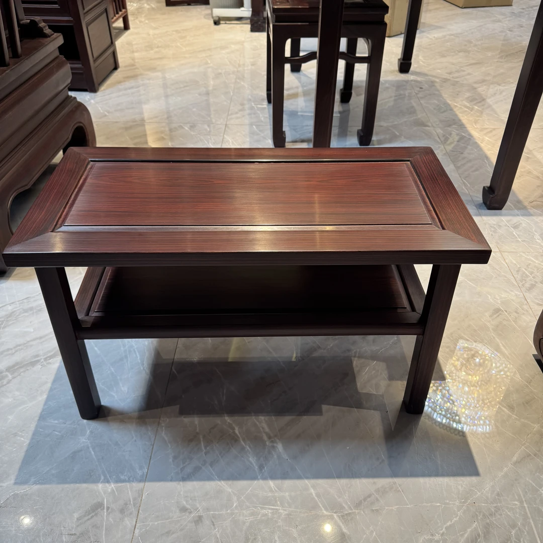 双层换鞋凳酸枝小黑檀换鞋架家用门口鞋柜搭配多用榫卯结构工艺