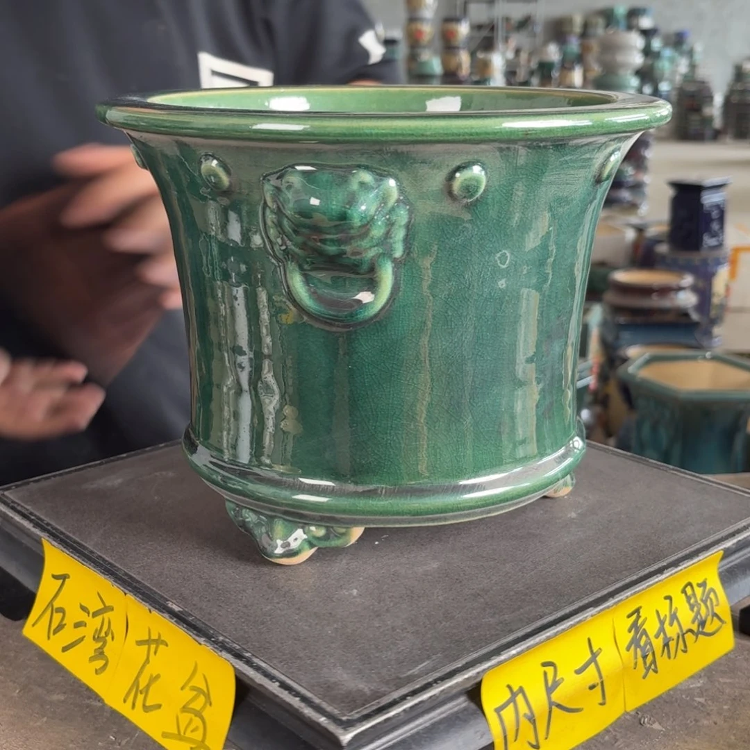 。一风堂石湾花盆 色差 内21*17