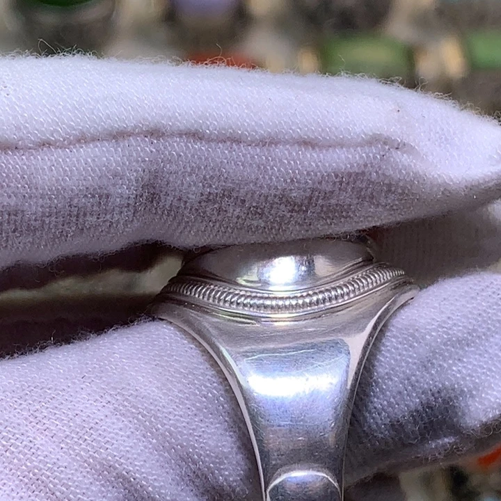 今***没足银足银戒指纯手工