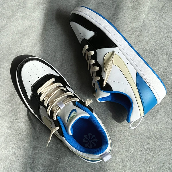 耐克 Nike Court Borough 球鞋定制 经典平替 小闪电 低帮 板鞋女