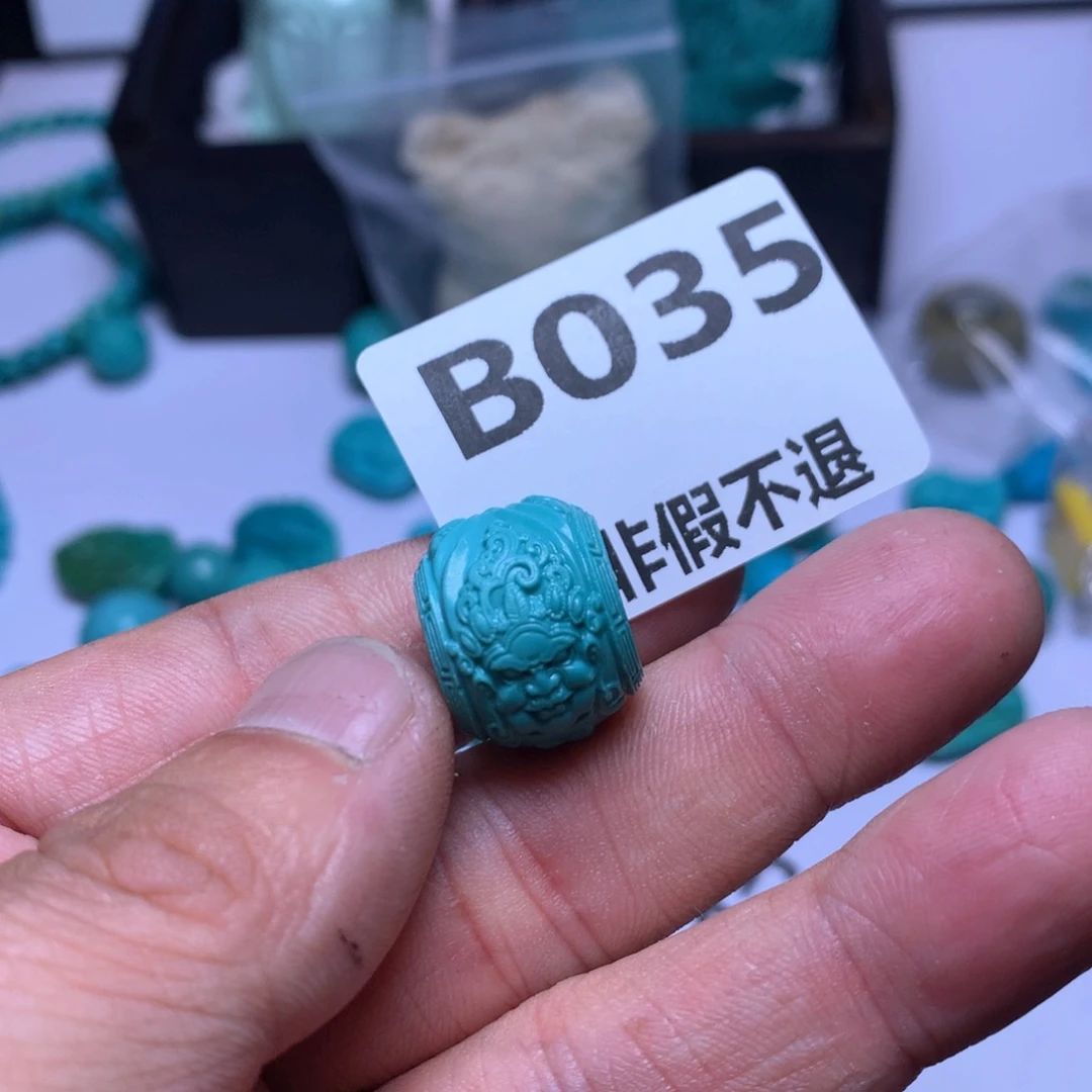 绿松石珠宝奇石未镶嵌小*吖