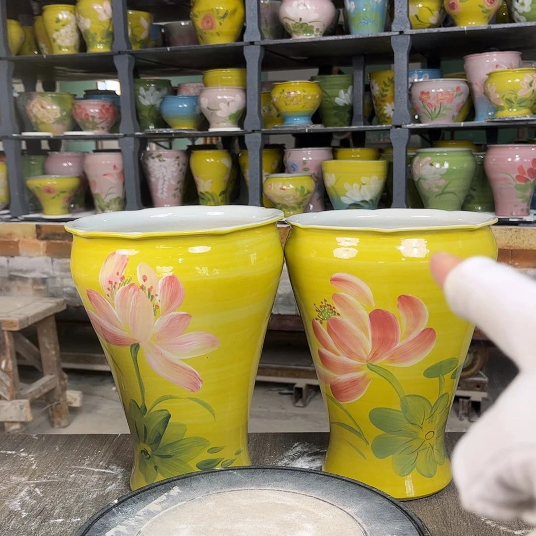 禅***心景德镇陶瓷花盆花盆